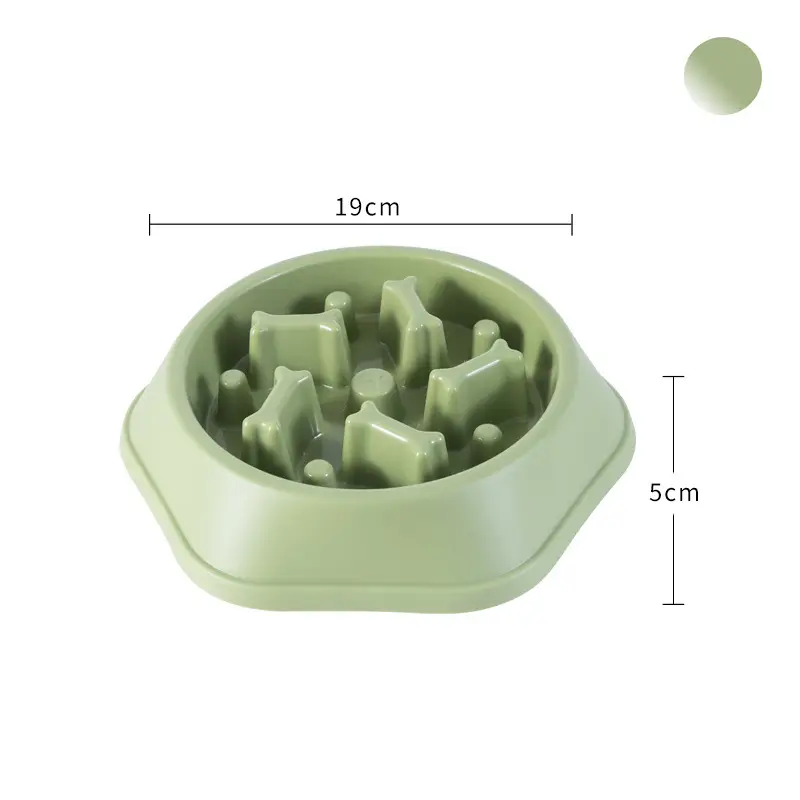 Wholesale Low Feeding Dog Bowls Pet Bowls Feeders Custom Plastic Non-slip Anti-choke Bowl Slow Eating Pet Cat Slow Feeder Dog