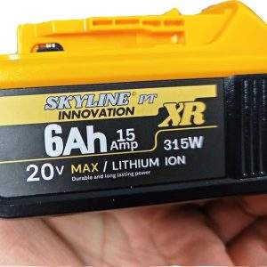 2팩 6.0Ah 스카이라인 이노베이션 20V 공구용 교체 배터리 최대 용량 - Product Image 1