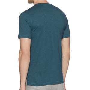 Vente en gros vierge grande taille hommes t-shirt conception personnalisée respirant à manches courtes O cou t-shirts - Product Image 6