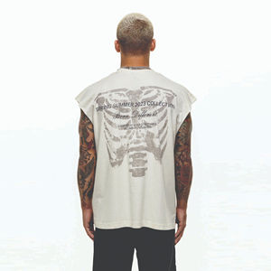 Men's Heavyweight <b>Vest</b> 100% Cotton Blank High Quality Custom Design <b>Oversized</b> Casual Sleeveless tank <b>Top</b> for Men - Product Image 6