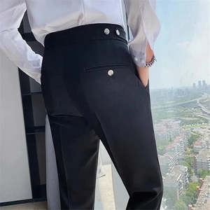 Pantalons et pantalons pour hommes à taille haute Old Money - Product Image 6