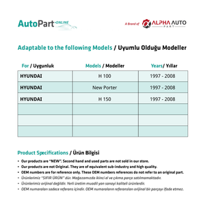 Buse de pulvérisation d'eau de pare-brise pour Hyundai H100, New Porter, H150 - Product Image 2