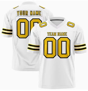 New Custom Wholesale American Football Jersey High Quality <b>Mesh</b> Streetwear Retro Soccer Style Sportswear for <b>Men</b> and Women - Product Image 1