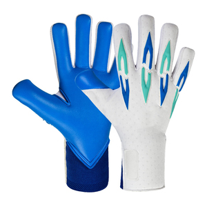 Gants de football pour gardiens de but, qualité professionnelle, paume en latex avec support pour le poignet, conçus pour les joueurs de match, en cuir - Product Image 1