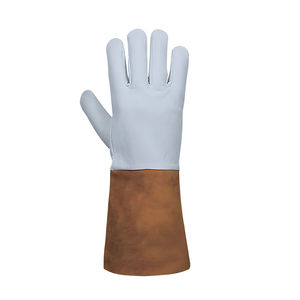 Guantes de Soldadura TIG de Piel de Oveja de Primera Capa, Extensibles, de Cuero Vacuno, Térmicos, para Invierno, Uso Diario, Casuales, Forro de Lana, 6 Pulgadas - Product Image 6