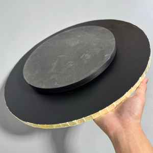 Plateau incrusté unique en os et résine Plateau décoratif de luxe fait main pour la cuisine, la salle à manger, le café, les collations, les boissons et la décoration de table - Product Image 1