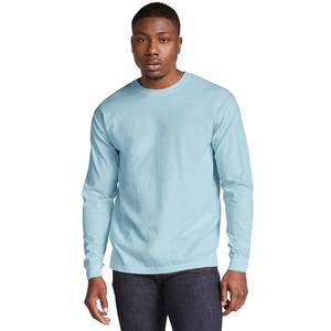 T-shirt en coton à manches longues en coton Supima respirant - Product Image 1