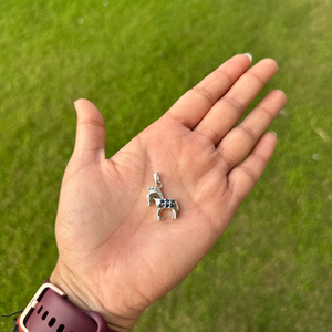 Nouveau produit à la mode fait à la main véritable saphir bleu et américain diamant cheval forme pendentif pour fille bijoux fins septembre pierre de naissance - Product Image 6