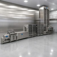 Ligne de production de chocolat LST avec tunnel de refroidissement, démouleur automatique, chauffe-moule, vibrateur, contrôle PLC, qualité alimentaire