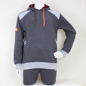 Vente en gros Ensemble de survêtements en polaire anthracite pour hommes Nouveau style de pulls à capuche et de joggings Hiver Jogging Tenue de sport - Product Image 3