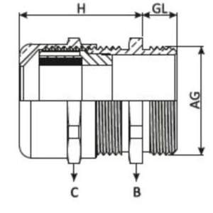 Presse-étoupe en métal - Product Image 2