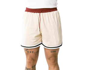 2025, superventas, pantalones cortos de malla para hombre, ropa de verano, pantalones cortos de malla, pantalones cortos de playa para hombre, transpirable y de secado rápido, logotipo personalizado - Product Image 1