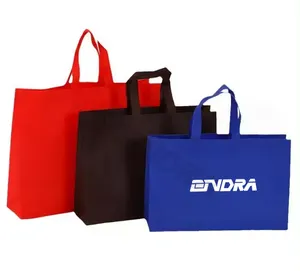 OEM Custom Eco-Friendly High Quality Printed Logo Non-Woven Grocery Tote Shopping Bags Reusable Gift Bag