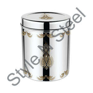 Canister with Laser Etching Food Storage Container <b>Airtight</b> Canister Stainless Steel Canisters at Wholesale Price - Product Image 1