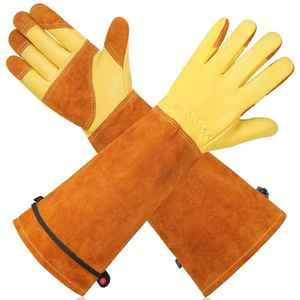 ถุงมือนิรภัยอุตสาหกรรมถุงมือหนังวัวแยกป้องกันการตัดสำหรับการใช้งานกลางแจ้ง - Product Image 2
