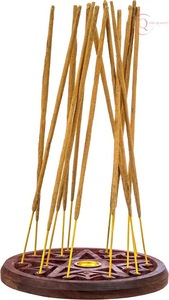 Quemador de Incienso de Madera Hecho a Mano, Tallado Étnico Tradicional, Religioso, Duradero, 100% Natural, para Templo, Meditación, Espiritualidad - Product Image 2