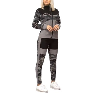 Nuevo Diseño, Chándal Deportivo para Mujer con Estampado de Camuflaje Sublimado, Último Estilo, Chándales con Cremallera para Mujer, Nueva Moda, CP-WTS-10 - Product Image 3