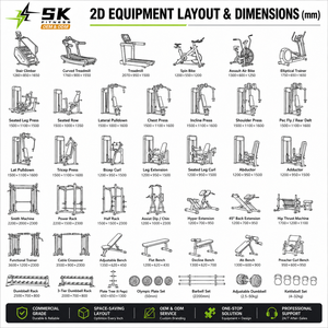Equipo de Gimnasio Completo SK Commercial, Solución Completa de Fitness, Máquinas de Fuerza y Cardio para Hotel, Club, Centro de Fitness - Product Image 5