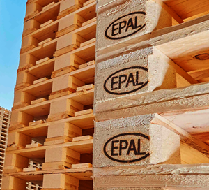 Meilleur prix EPAL Euro Palette en bois de pin à quatre voies double face écologique bleue 800x1200mm Emballage industriel en gros - Product Image 5