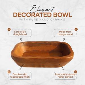 Bols en bois faits à la main Décoration de cuisine rustique - Product Image 5