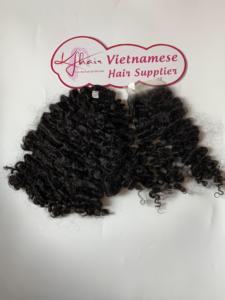 ผู้ขายผมรัสเซียดิบ รวมกลุ่มผมรัสเซียดิบที่ยังไม่ได้แปรรูป หนังกําพร้าจัดแนวกลุ่มผมมนุษย์หยิก - Product Image 6