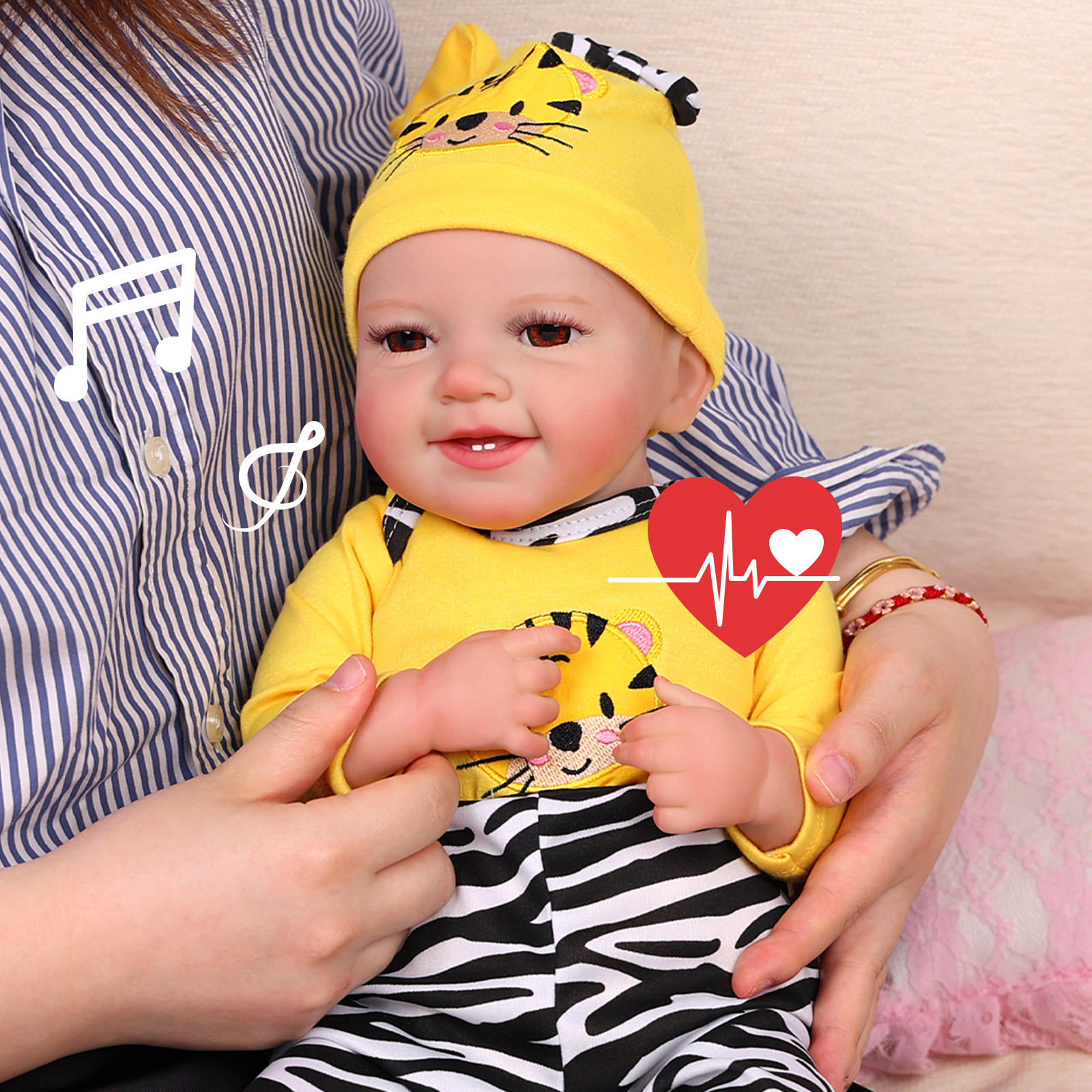 Doll with Heartbeat Lifelike Reborn Baby Dolls for Sale