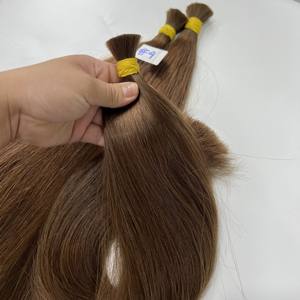 ผมต่อแบบมนุษย์แท้สำหรับต่อขนยาวสีน้ำตาลตรง100กรัมทำจากเวียดนาม - Product Image 5