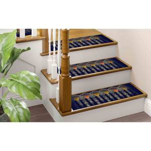 Tapis bleu marine, tapis à motifs ethniques, tapis au design Kilim, tapis imprimé, gobelin - Product Image 3