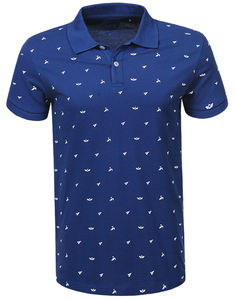 Polos de manga corta con estampado de verano completo de alta calidad para hombre, Polo informal de moda para entrenamiento con botones - Product Image 1