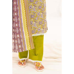 Conjunto de 3 piezas de algodón estampado Khaddar para mujer: Salwar Kameez, Dupatta, sin arrugas, ajuste holgado, estilo pakistaní, festivo, étnico indio - Product Image 2