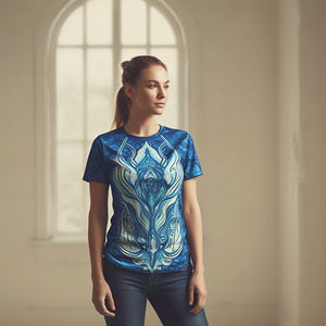 Women <b>Summer</b> Graphic Print Tee <b>Shirt</b> Sportswear Casual Quick Dry 100% Cotton Polyester Sublimation <b>T</b> <b>Shirt</b> <b>Ladies</b> - Product Image 5