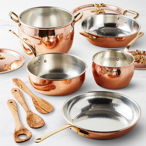 Wholesale 7 Pc Copper Cookware Home Kitchen Cookware <b>Dutch</b> <b>Oven</b> Soup Milk Steak Frying <b>Pot</b> Copper Cooking <b>Pot</b> Pan Cookware Sets - Product Image 1