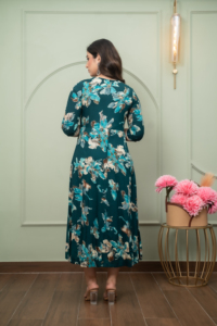 Algodón Impreso Largo Kurti Étnico Salwar Kameez Conjunto Slim Fit Sin Arrugas para Fiestas Bodas Diwali - Product Image 4