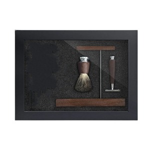 Juego de Soporte para Brocha y Maquinilla de Afeitar de Acero Inoxidable de Primera Calidad para Hombre - Product Image 6