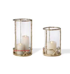 Porte-bougie en verre finition dorée fait main d'Inde, design exceptionnel pour la décoration de la maison et l'éclairage par les bougies - Product Image 2