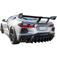 Diffuseur arrière en fibre de carbone pour Chevrolet Corvette C8 Z07 Stingray 2019-2025