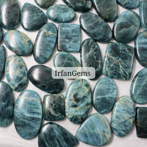 Apatitas 100% Naturales del Lago Baikal, Rusia! Lote de Cabujones de Apatita Hechos a Mano a Precio de Mayoreo, Piedras para la Fabricación de Joyas, Anillos y Colgantes - Product Image 1