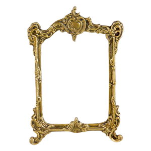 Marcos de espejo creativos personalizados al por mayor decoración interior del hogar marcos de espejo altos suministros de tocador artesanales de Metal dorado - Product Image 2