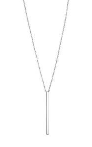 ESTILO DE MODA INTELIGENTE Collares con colgante geométrico de línea circular redonda de acero inoxidable para mujer Joyería de plata esterlina - Product Image 2