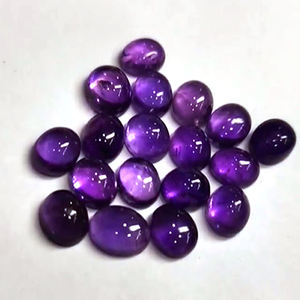 อเมทิสต์ธรรมชาติสีม่วงทรงรี 1120 ชิ้น ขนาดผสม 6x4 มม. 7x5 มม. 9x7 มม. 11x9 มม. 4 มม. 5 มม. 7 มม. 8 มม. แบบคาโบชอง 892 กะรัต ขายสำหรับทำเครื่องประดับ - Product Image 3