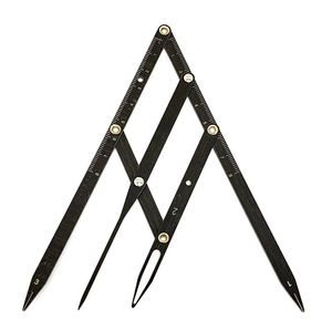 Regla de microblading para tatuajes con brazos flexibles, calibrador de proporción áurea para cejas, pinza de maquillaje permanente de acero, utilizable con plantillas. - Product Image 4