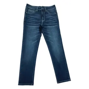 डेनिम पैंट कस्टम सीटीएन/एसपीएक्स 12 ओजेड कमरबंद सेल्वेज पुरुषों की जींस पैंट बैगी मेन्स जीन स्ट्रेट वाइड लेग बीडी सस्ता पैंट निर्यातक