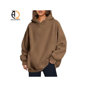 เสื้อมีฮู้ดโอเวอร์ไซส์สำหรับผู้หญิงเสื้อฮู้ดโอเวอร์ไซส์แบบเย็บติดซิปขนาดใหญ่พิเศษออกแบบได้ตามต้องการ - Product Image 4