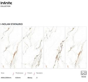 Nouvelles carreaux de porcelaine polis de luxe, grand format, brillants, pour murs et sols, 600*1200 mm, carreaux de céramique pour maisons, hôtels, salons - Product Image 4