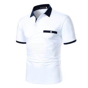 Hombres de alta calidad para camisetas de polo Secado rápido y último diseño con patrón sólido - Product Image 1