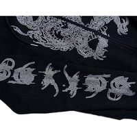 Sudadera con capucha y cremallera completa personalizada con pedrería para hombre, 100% algodón polar, transpirable, ropa de invierno a la moda, personalizable