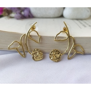 Pendientes de Latón Hechos a Mano, Geométricos, Estilo Bohemio, Tipo Aro y Araña, Chapados en Oro y Rodio - Product Image 3