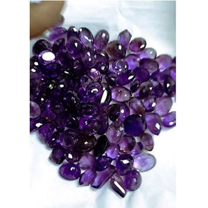 105 pièces d'améthyste naturelle 10mm à 16mm ovale octogone fantaisie facette 850 cts Lot Iroc ventes pierres précieuses en vrac coupées 128 $ US pour tous - Product Image 1