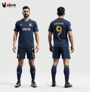 Usine OEM personnalisé en gros 100% polyester séchage rapide uniformes de football rose maillots de football noms d'équipe personnalisés/numéros pour Club - Product Image 4