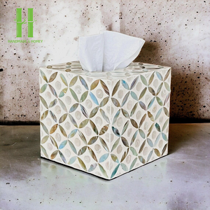 Tendance chaude nacre boîte de papier de soie Rectangle porte-boîte vadrouille fait à la main en gros fournisseur du Vietnam - Product Image 5